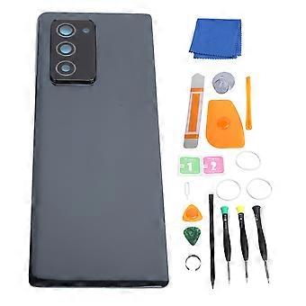 Replacement Phone Back Glass Cover Housing Door for Galaxy Z Fold 2 5G F916 with Pre Installed Camera Lens Tape Repair Tools