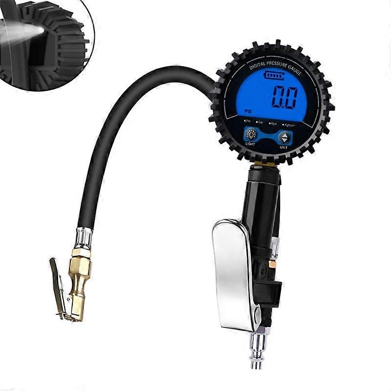 Heavy Duty Digital Tire Pressure Gauge for 0.1 Resolution Automatically Open