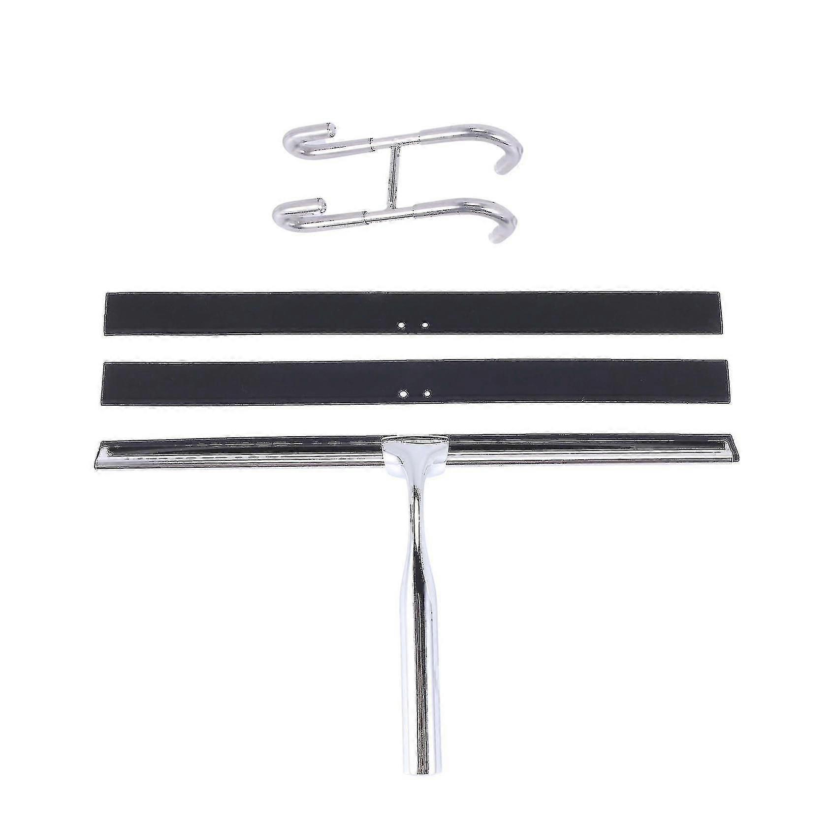Stainless Steel Shower Wiper 31cm With Wall Hanger 2 Silicone