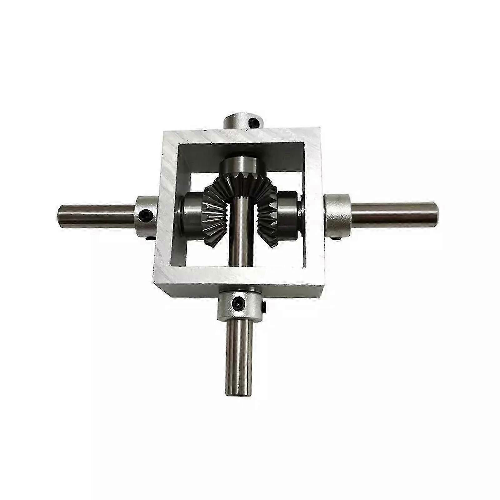 90 Degree Right Angle Transmission Reversing Gearbox 1:1 Dual Output Shaft