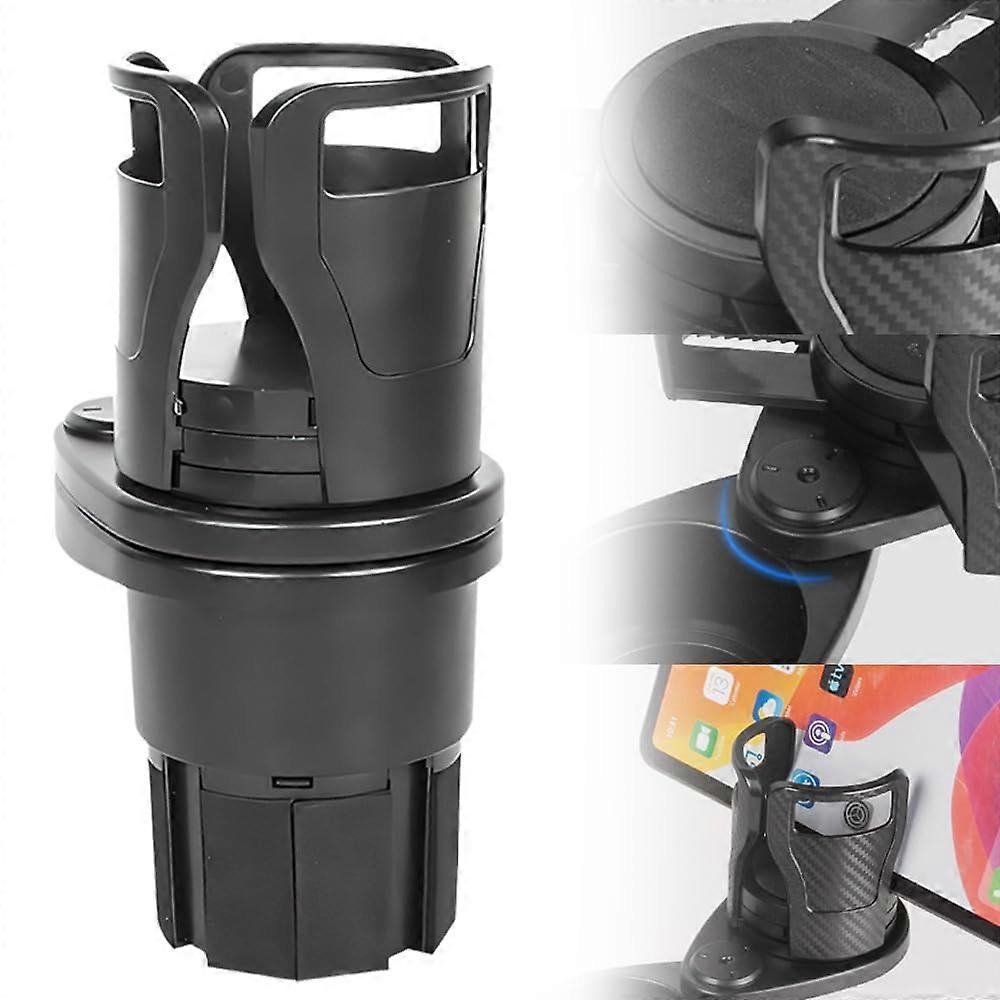 Cup Holder Expander for Car - 2025 2 in 1 Multifunctional Extender Adapter for Large Bottles with 360° Rotation
