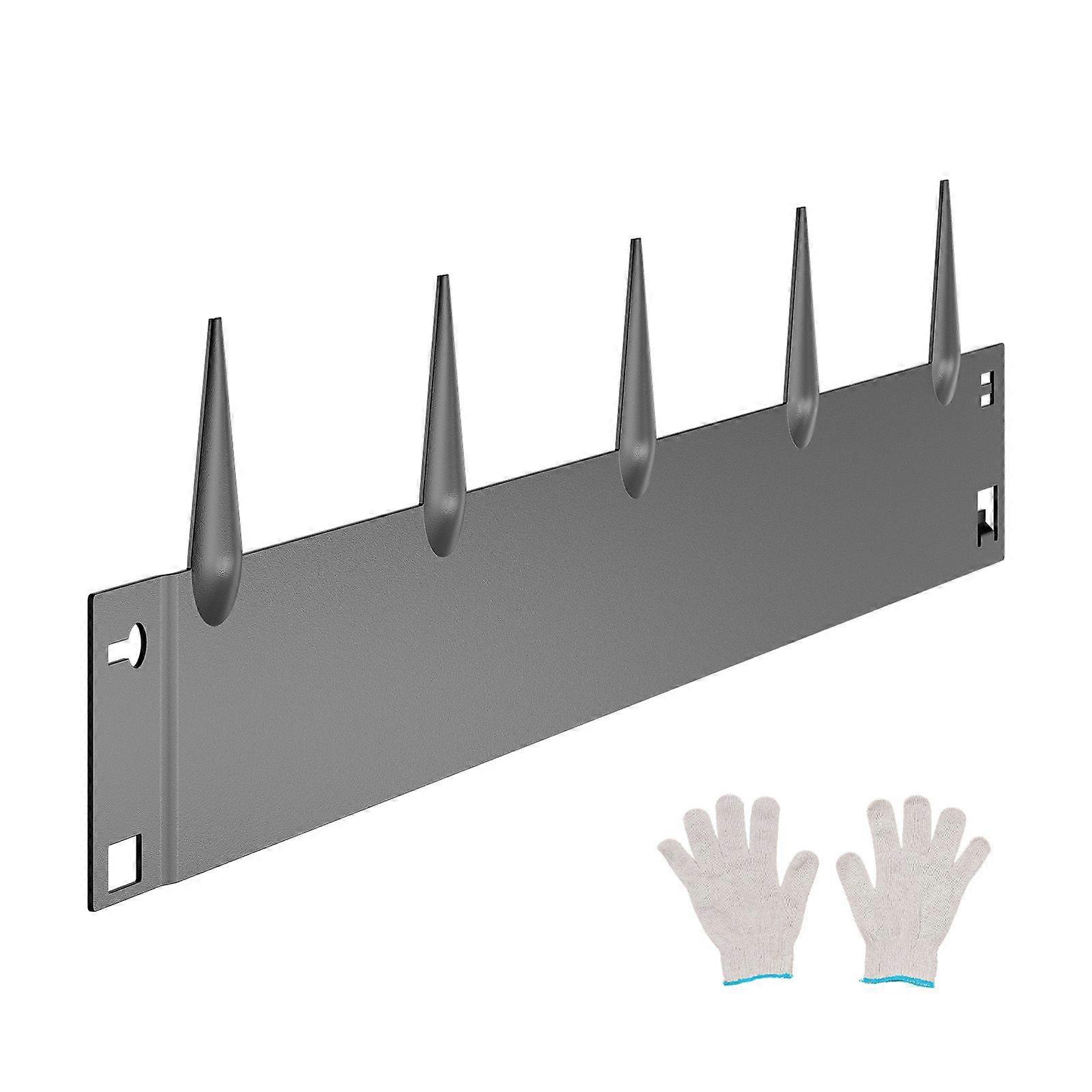 Steel Landscape Edging, 5 Packs 39 x 4 in Rust-Resistant Metal Landscape Edging, Bendable Garden Edging Border, Dark Gray