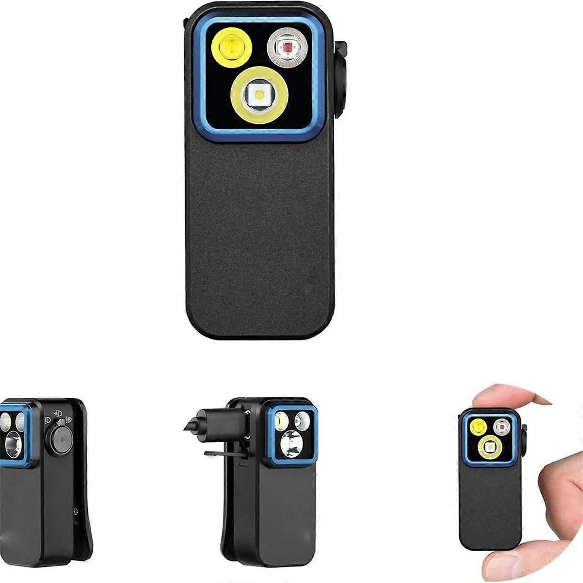 Lampe de poche Oclip Ultra EDC - 530 lumens, rechargeable Type-C, projecteur, UV, magnétique