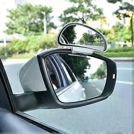 Car Mirror 360 Degree Adjustable Wide Angle Side Rear Mirrors blind spot Snap way compatible for  parking Auxiliary rear view mirror