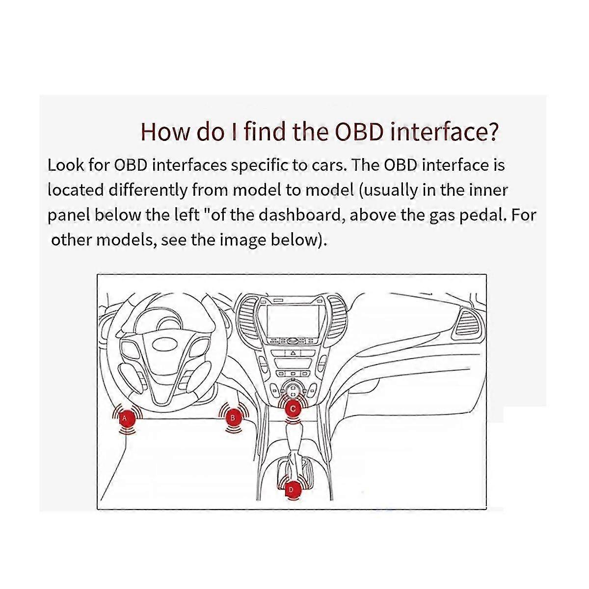 V100 Car Diagnostic Tools Digital Display Scanner Universal Code Reader Ignition Tester Test