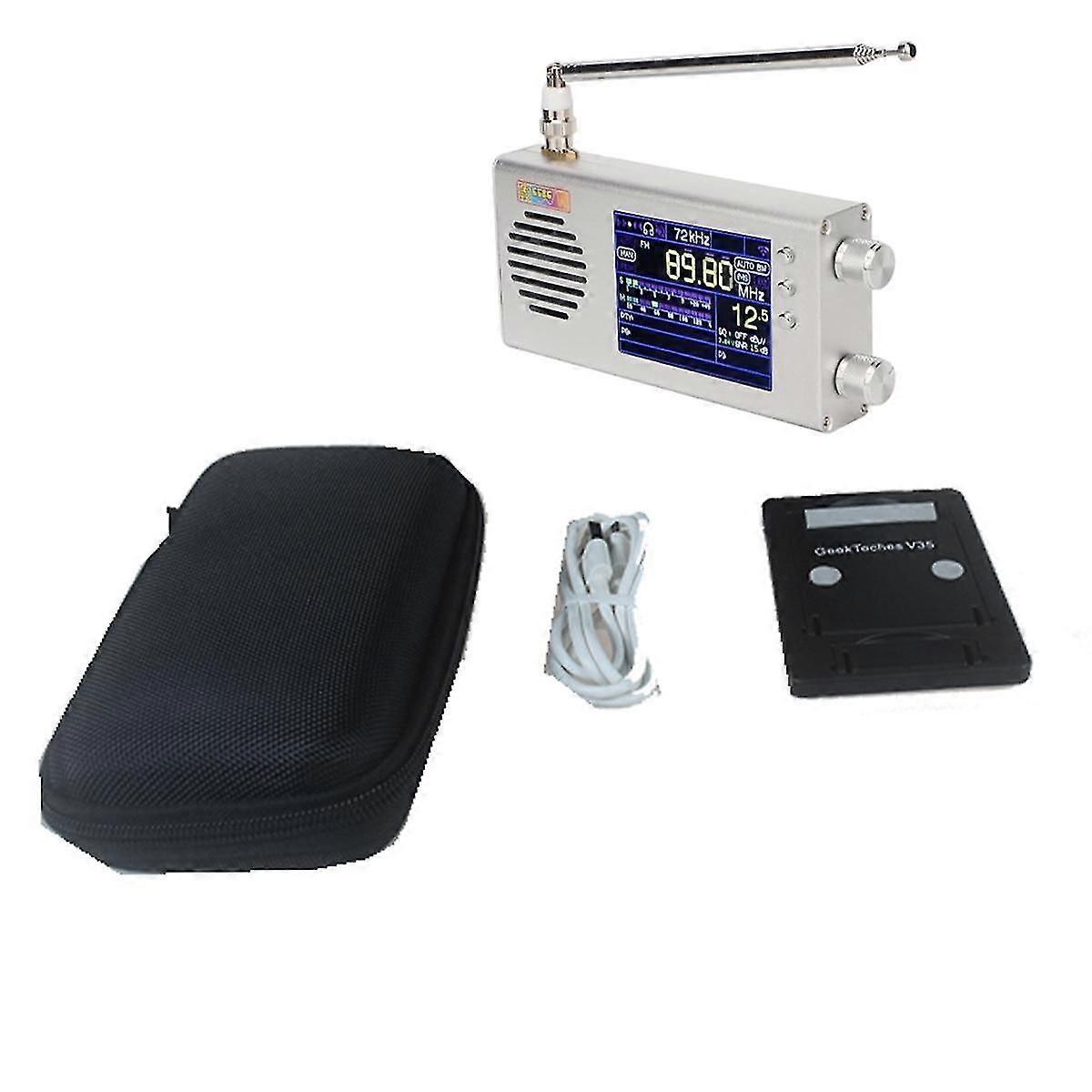 TEF6686 Full Band Radio Receiver, Portable Digital AM FM Stereo Radio with 3.2 Inch LCD Screen, wit