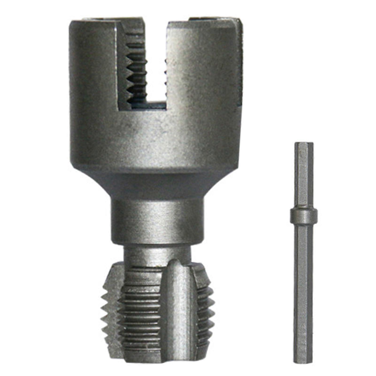 Electric Drill Compatible PVC Pipe Threader Kit Precise Cutting Internal External Rethreading Maker for Plumbing Accessories,