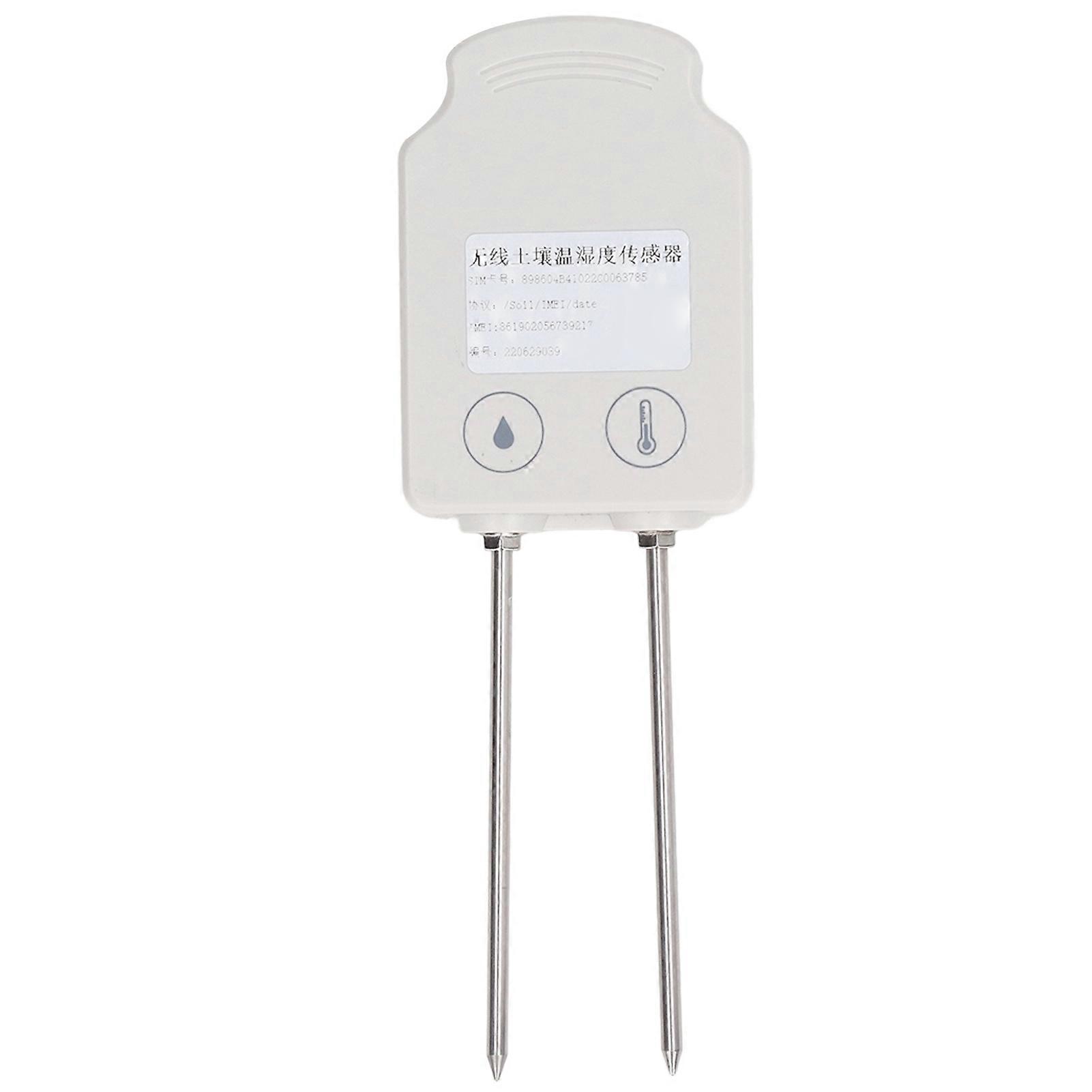 Wireless Temperature Humidity Detector Soil Moisture Sensor Transmitter with 10cm Probe