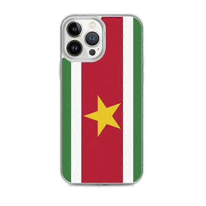 iPhone Case - Suriname Flag - iPhone 13 Pro Max - Soft - Multicolor - Transparent TPU