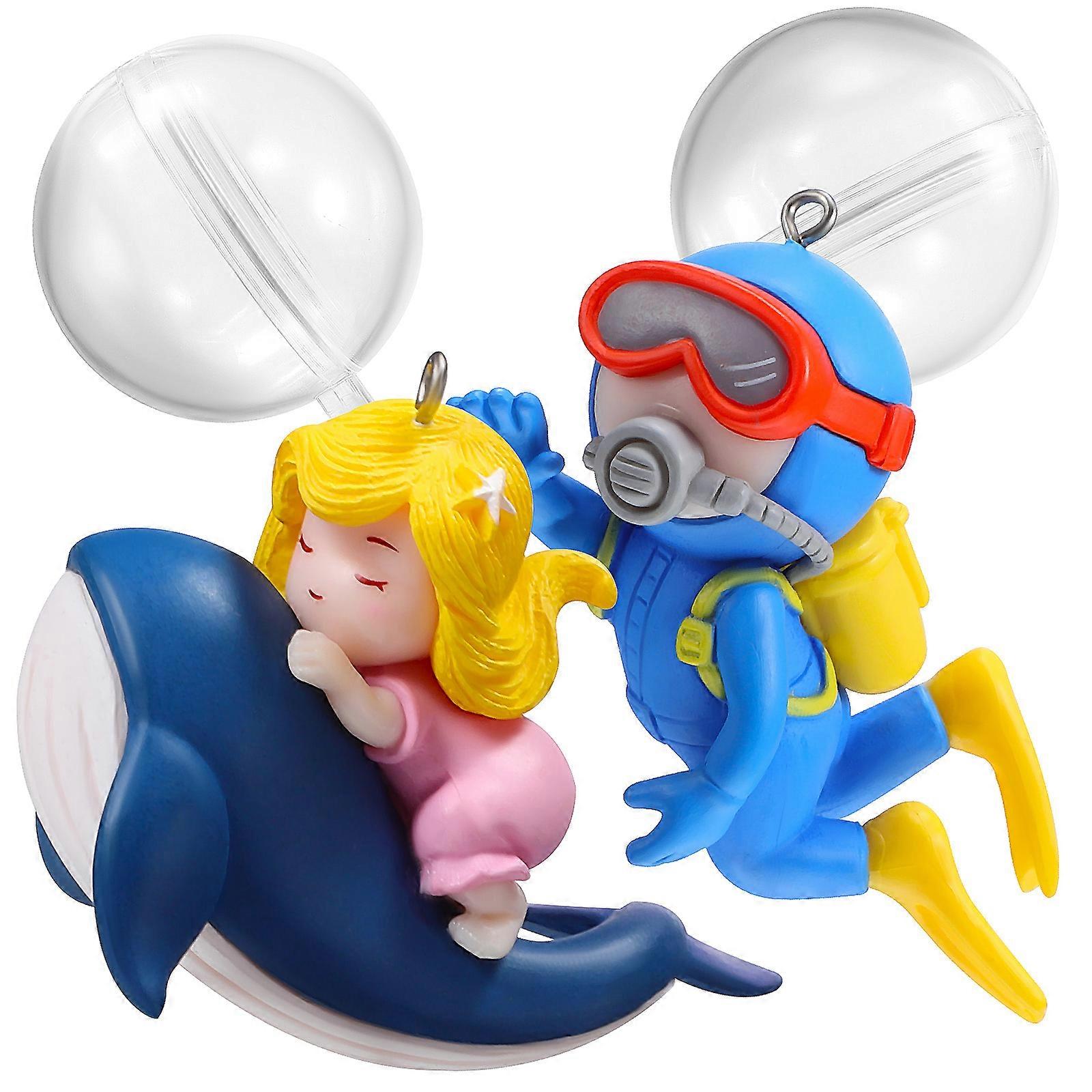 It seems like you're referring to a product listing for **aquarium decorations**—specifically, **floating diver figurines (girls) designed for