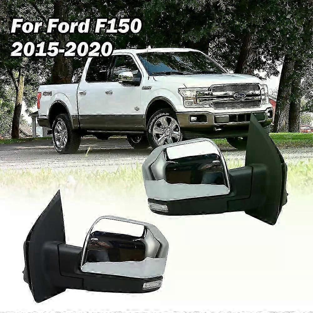Applies to 18 Wires Side Rearview Mirror Assembly Suitable for Suitable ford F150 2015-2020 US Version Electroplated Door Rearview Mirror Car Accessor