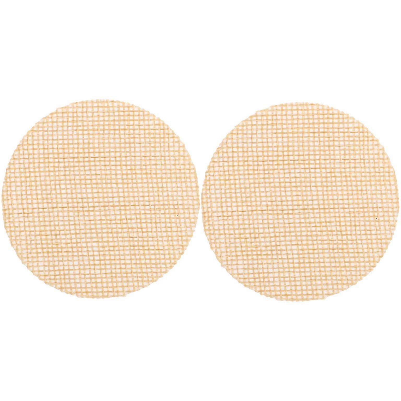2pcs Khaki Fabric Lamp Shade Diffusers for Pendant Lights - Eye Protection & DIY Customization