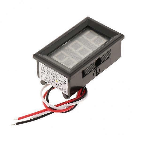 2-4pack DC 0-30V 3 Wire Digital DC Voltmeter 0.56in LED Display Green