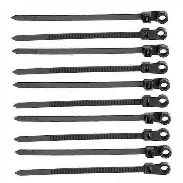 6x10xケーブルジッパーワイヤータイラップ、ネジ穴マウントフレキシブルスモールケーブルジッパー付き