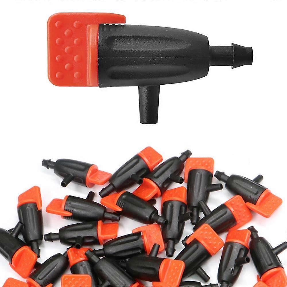 Adjustable Irrigation Dropper 4/7 mm Hose Micro Drip Nozzles Anti-Clogging Emitter for Garden Lawn Pack of 30