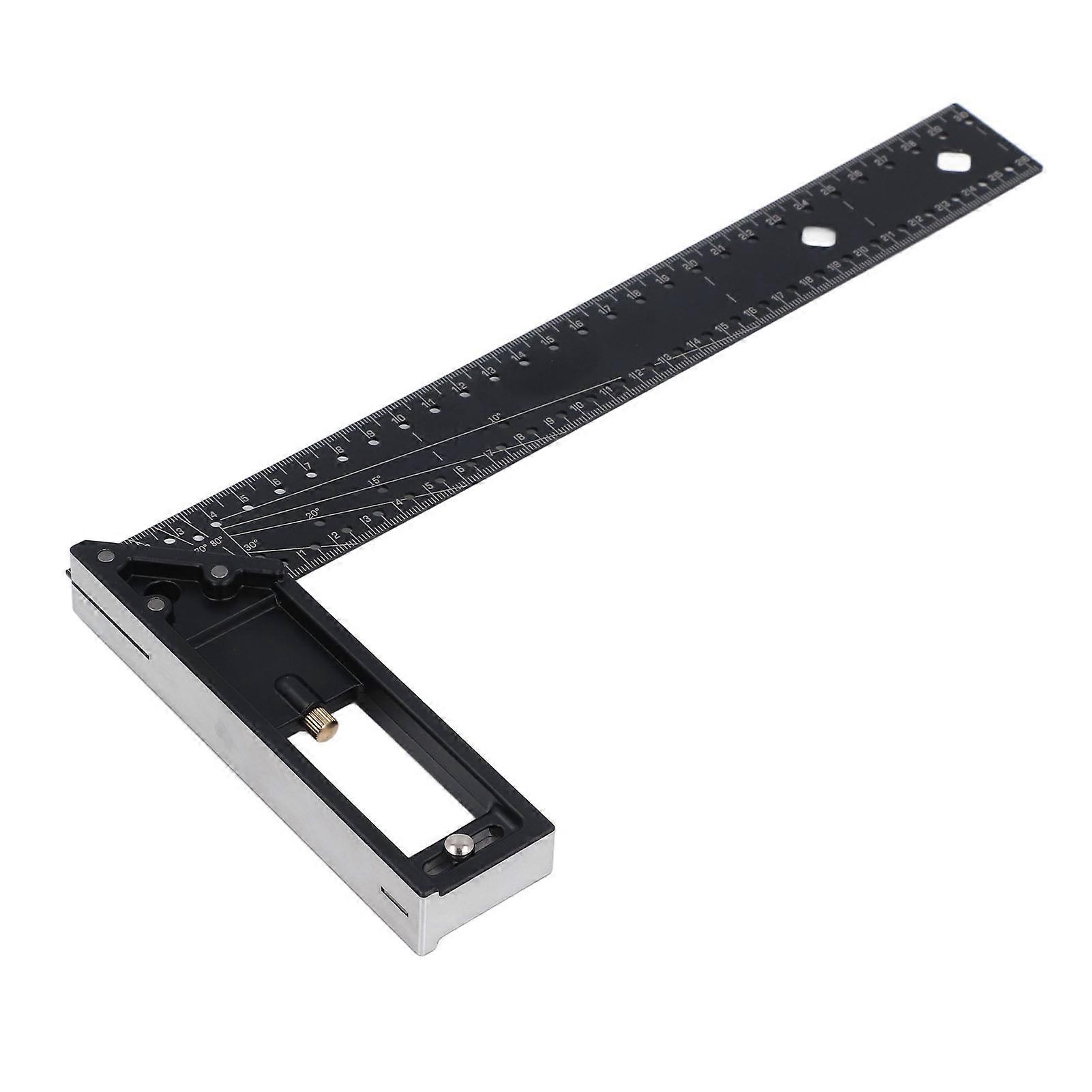 Multi Angle Measuring Ruler Professional 45 90 Degree Universal Combination Right Angle Accurate Measuring Tool 12in 