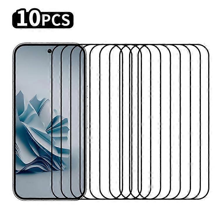 Google Pixel 9 Pro XL二次硬化高アルミニウムシリコンガラスフィルムに対応したRURIHAI 10個