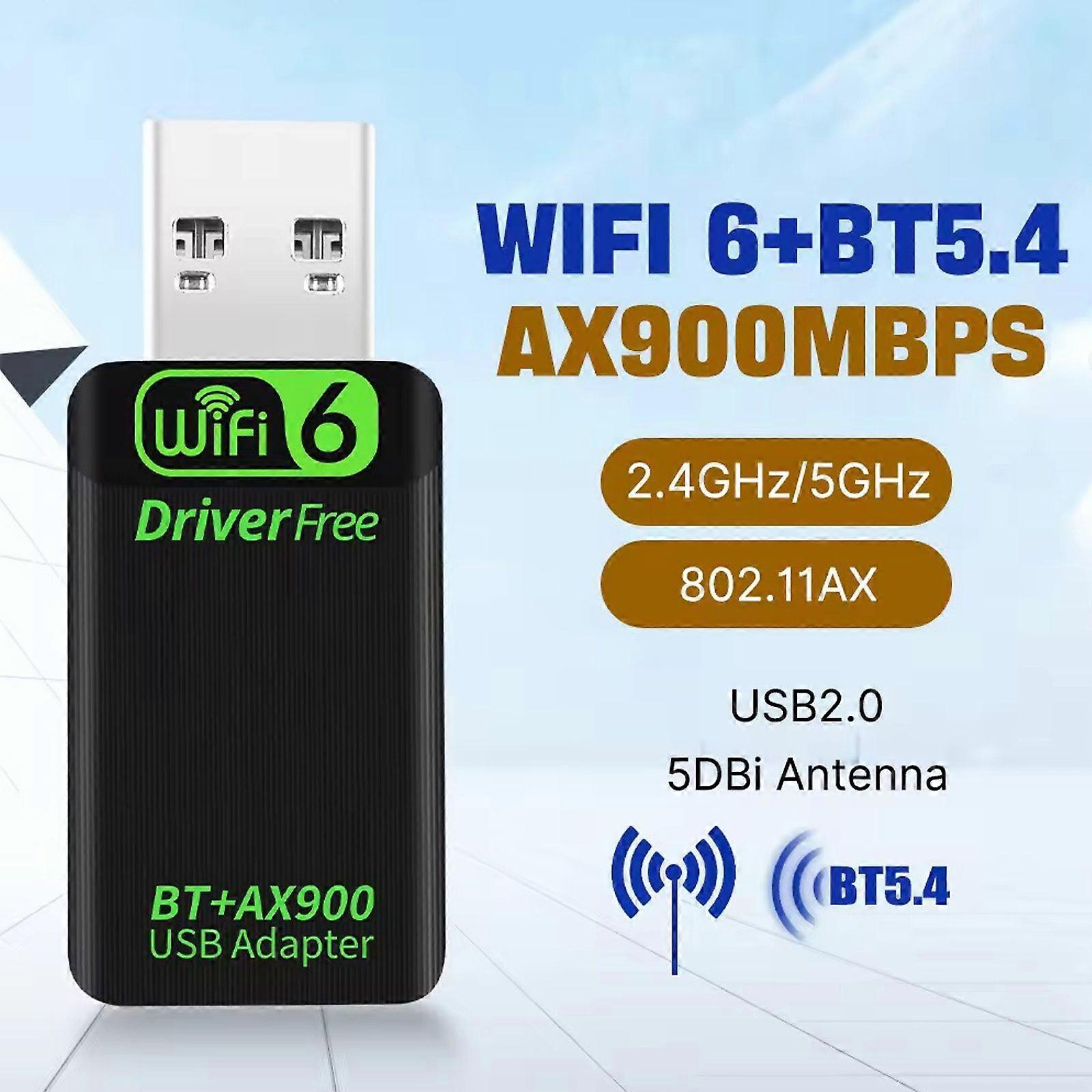 بطاقة شبكة محول لاسلكي USB WiFi صغيرة مزدوجة النطاق 600 ميجابت في الثانية 2.4 / 5 جيجا هرتز إي بي