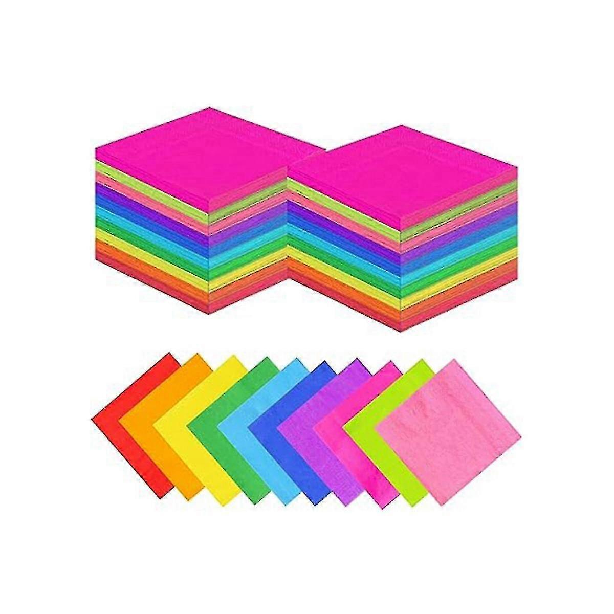 400 Count Disposable Double Layer Printed Cocktail Napkins Facial Tissue