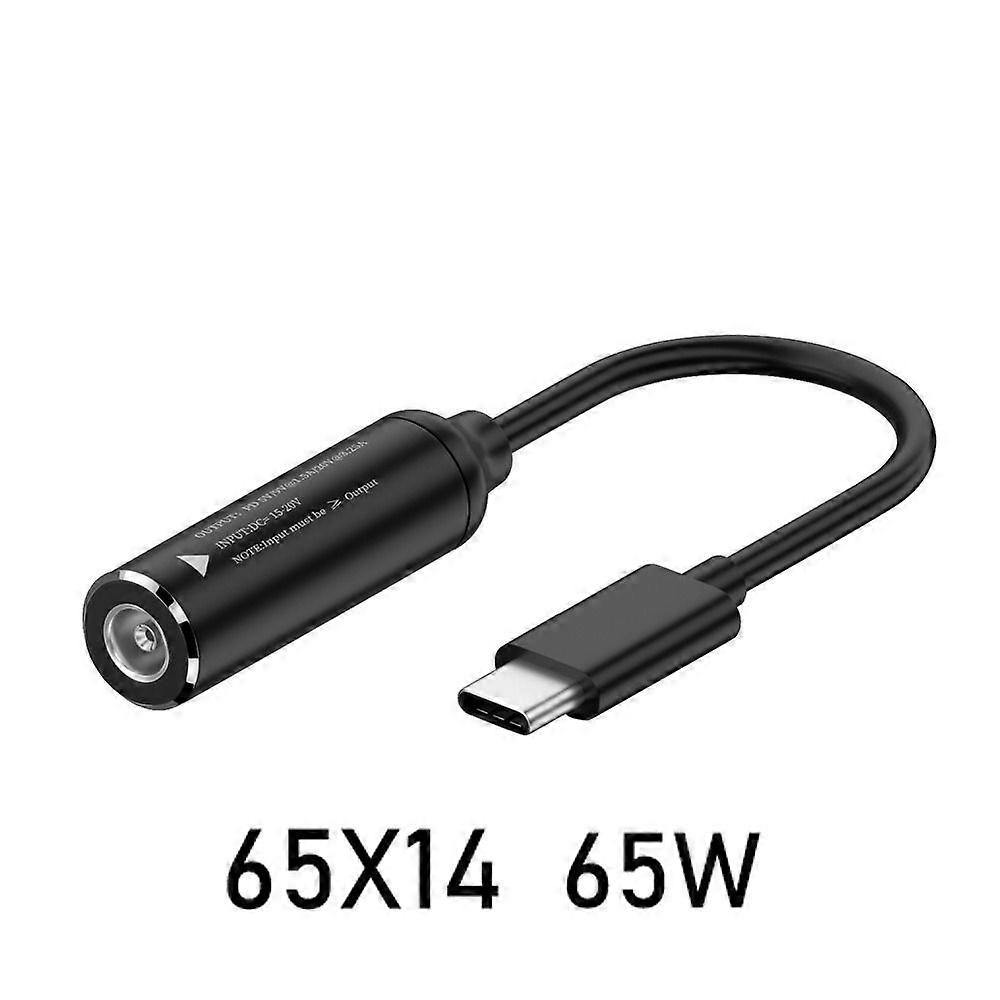 5v 9v 12v USB C 5.5X2.5 7.4X5.0 4.5X3.0mm Connector DC to Type C Converter PD 65W Power Adapter