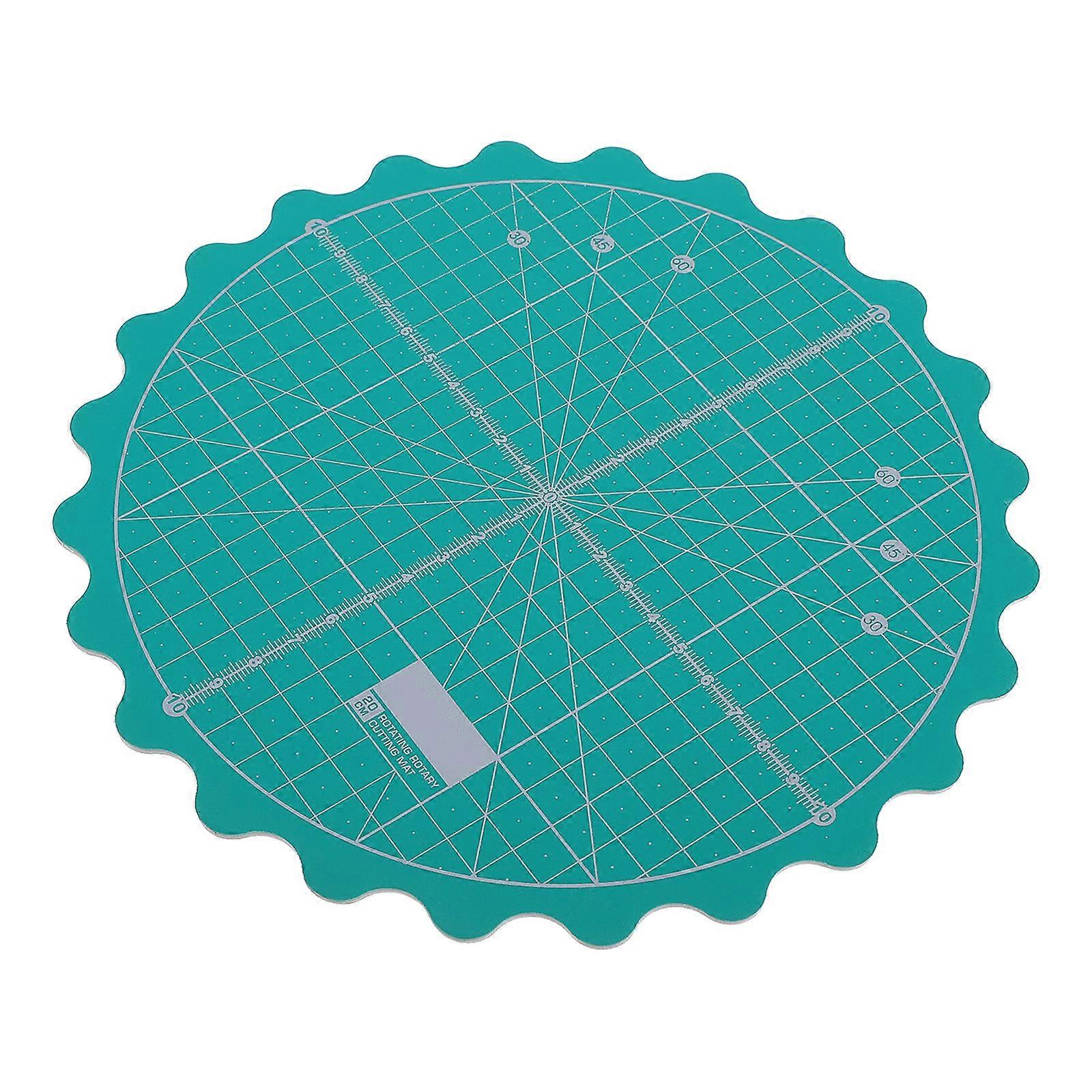 Self Rotary Cutting Mat, Round Fabric Craft Mat with Smooth Rotation, Portable Design for Sewing, Quilting, Scrapbooking, and Cutting