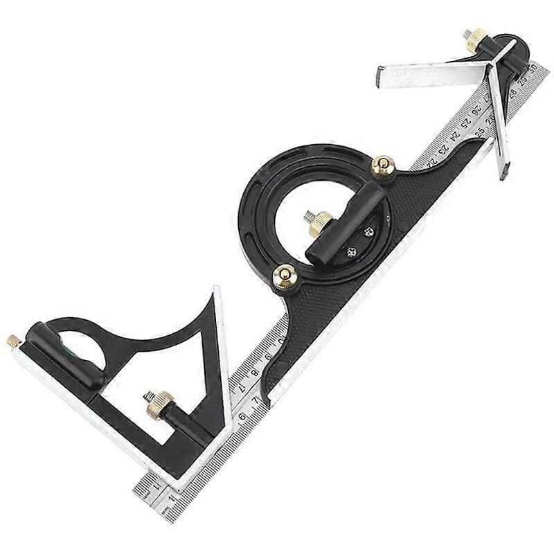 300MM Multi-function Protractor Combination Square Ruler Stainless Steel Measuring Tool Professional Carpenter Tools |MAZE