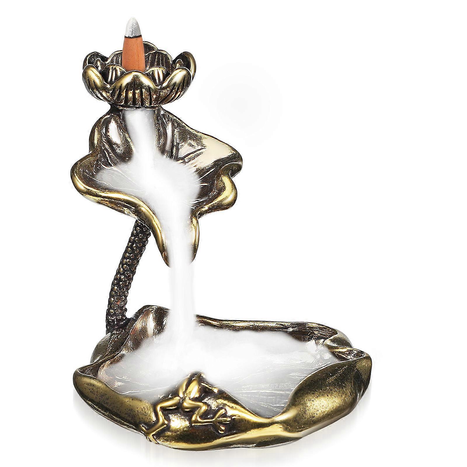 Versatile Brass Statue Combining Decorative Appeal and Incense Functionality