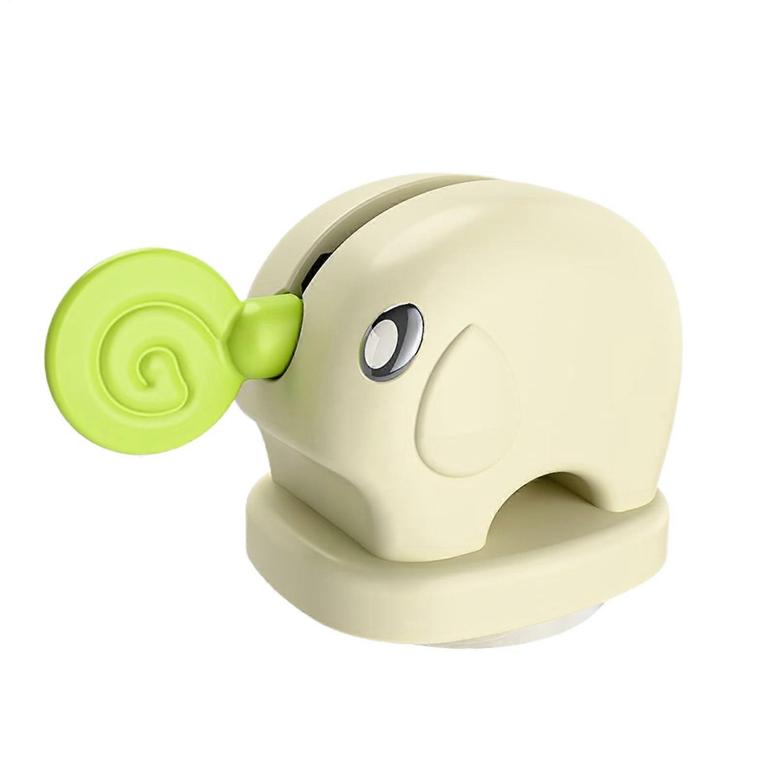 Tube Squeezer Tool | Elephant Design Manual Toothpaste Dispenser, Reusable Cream Holder, Green, Practical Tube Press