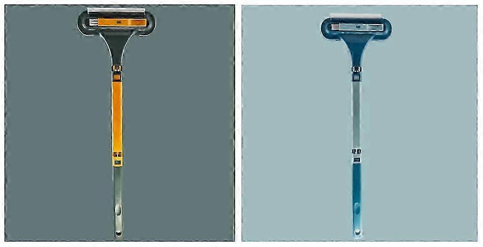 2 in 1 Window Screen Cleaning Brush Multipurpose Window Cleaning Kit Glass Squeegee for Window, Car, Bathroom & Shower 2pcs