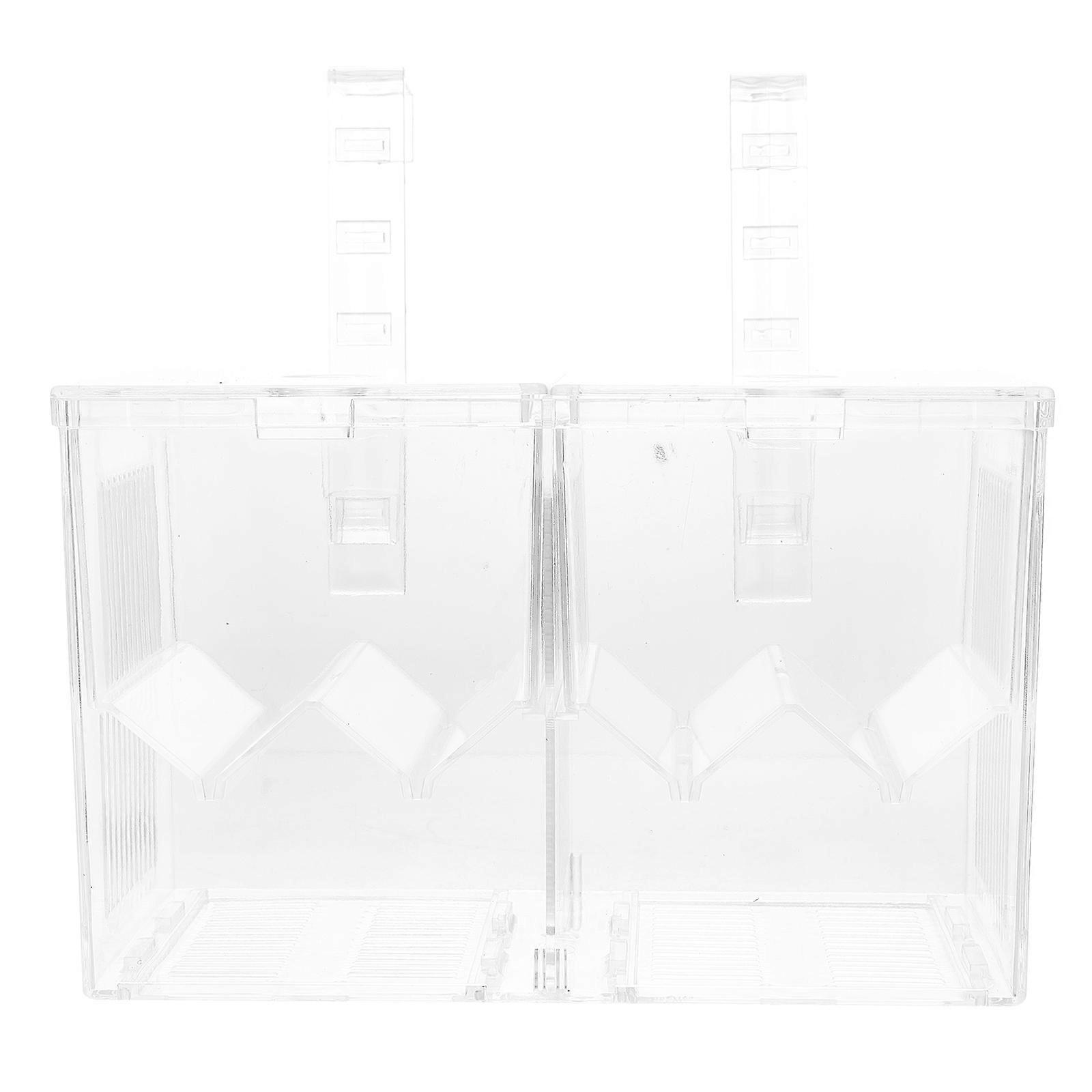 Fish Isolation Box Aquarium Breeding Isolated Case for Monitoring Improving Survival Rate 1Set