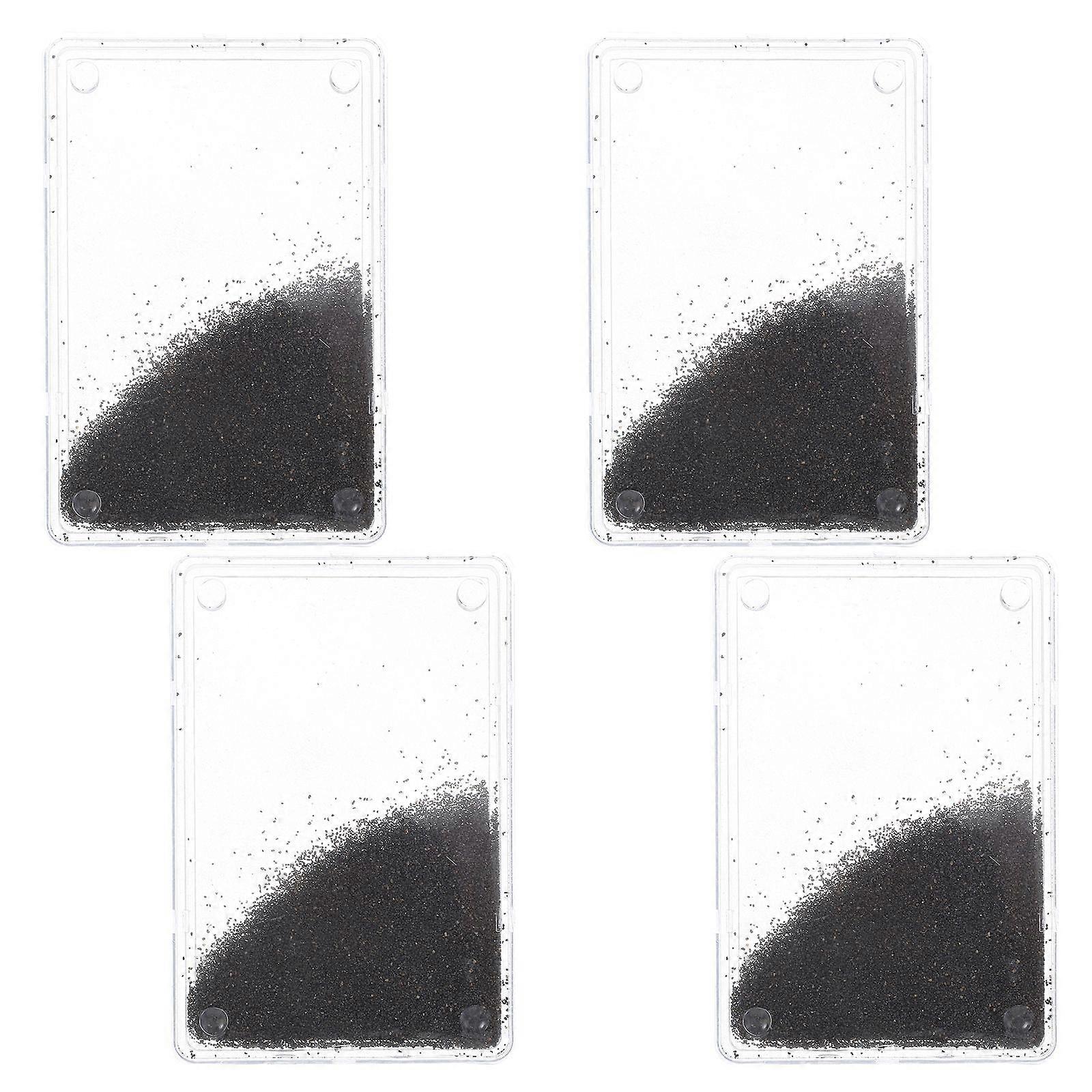 4pcs Magnetic Iron Powder Box for Science Experiments Physics Teaching Instrument Portable Physical Equipment Iron Filings for Magnetic Field Demonstr