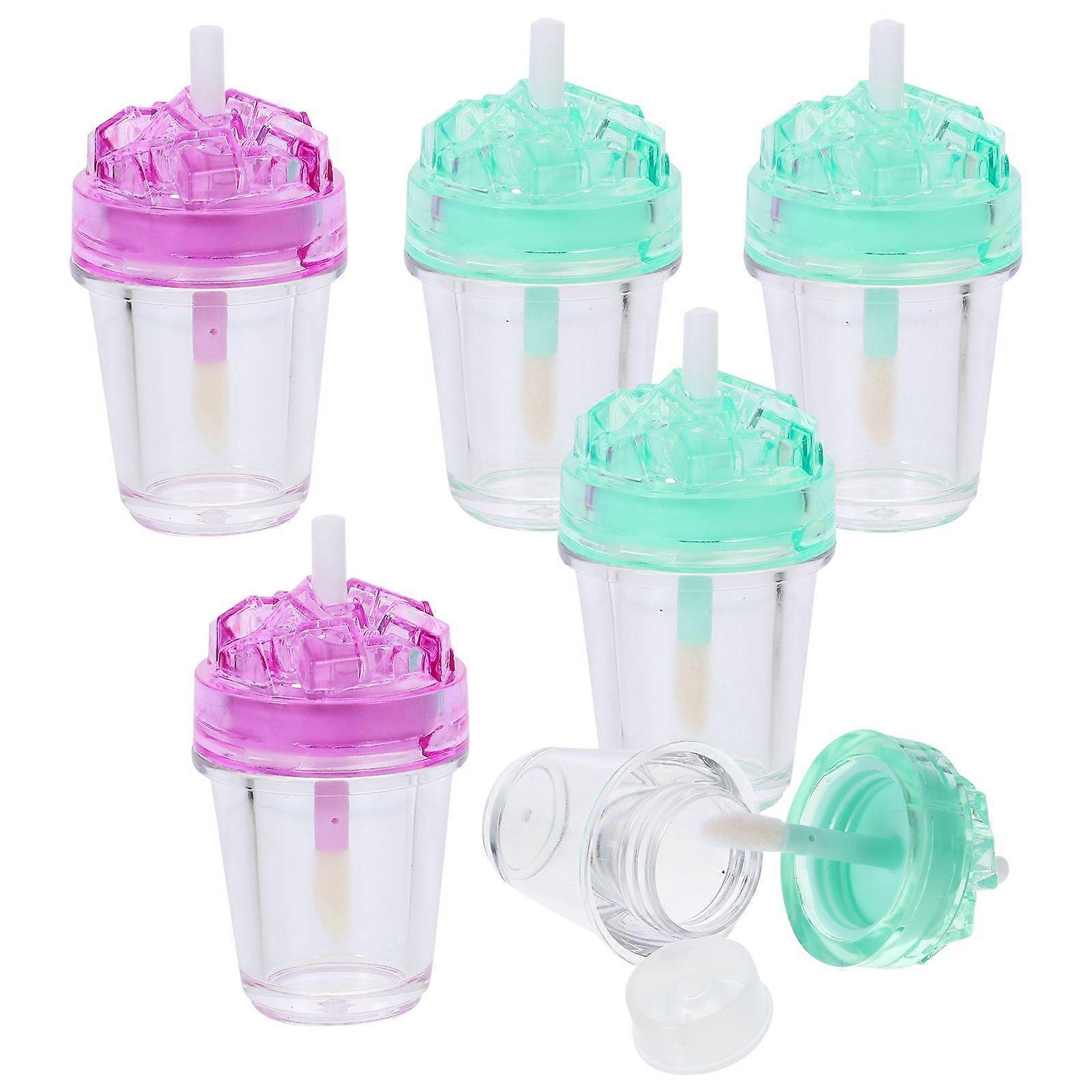 7pcs Lip Gloss Containers Refillable Lip Balm Bottles Empty Lip Balm Making Kit