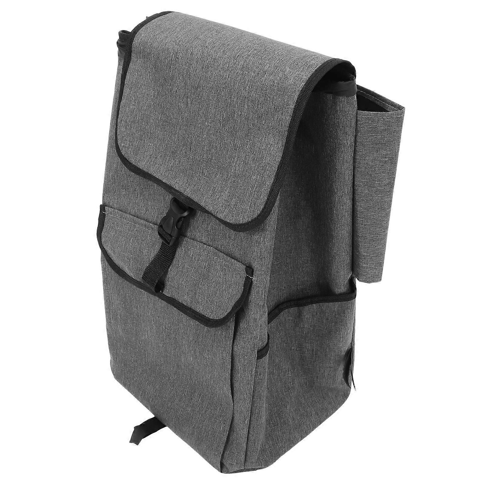 Foldable Trolley Replacement Bag Shopping Cart Bag Oxford Cloth Waterproof Storage Bag with Side Pockets and Front Pocket for Shopping