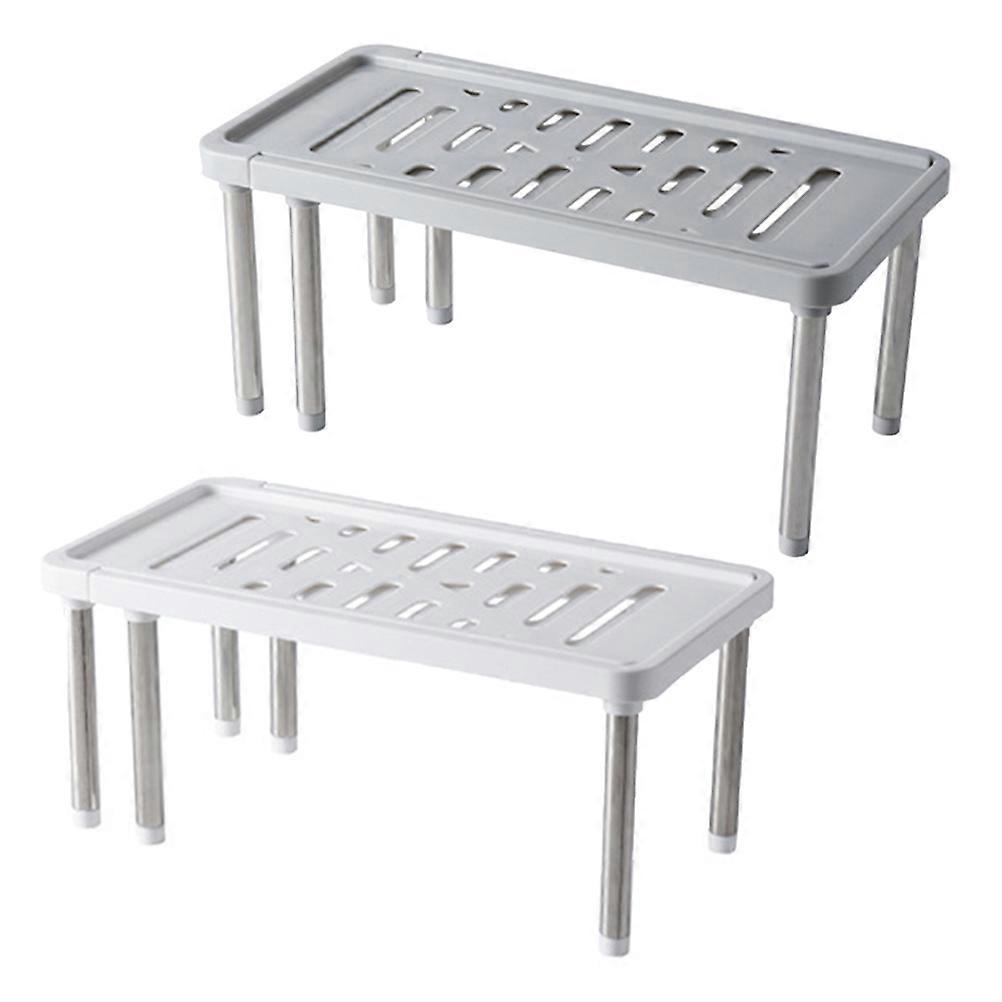 2pcs Retractable Draining Shelf Bracket for Kitchen Utensils, Spices, and Bathroom Accessories Storage – Space Saving Organizer for Narrow Areas