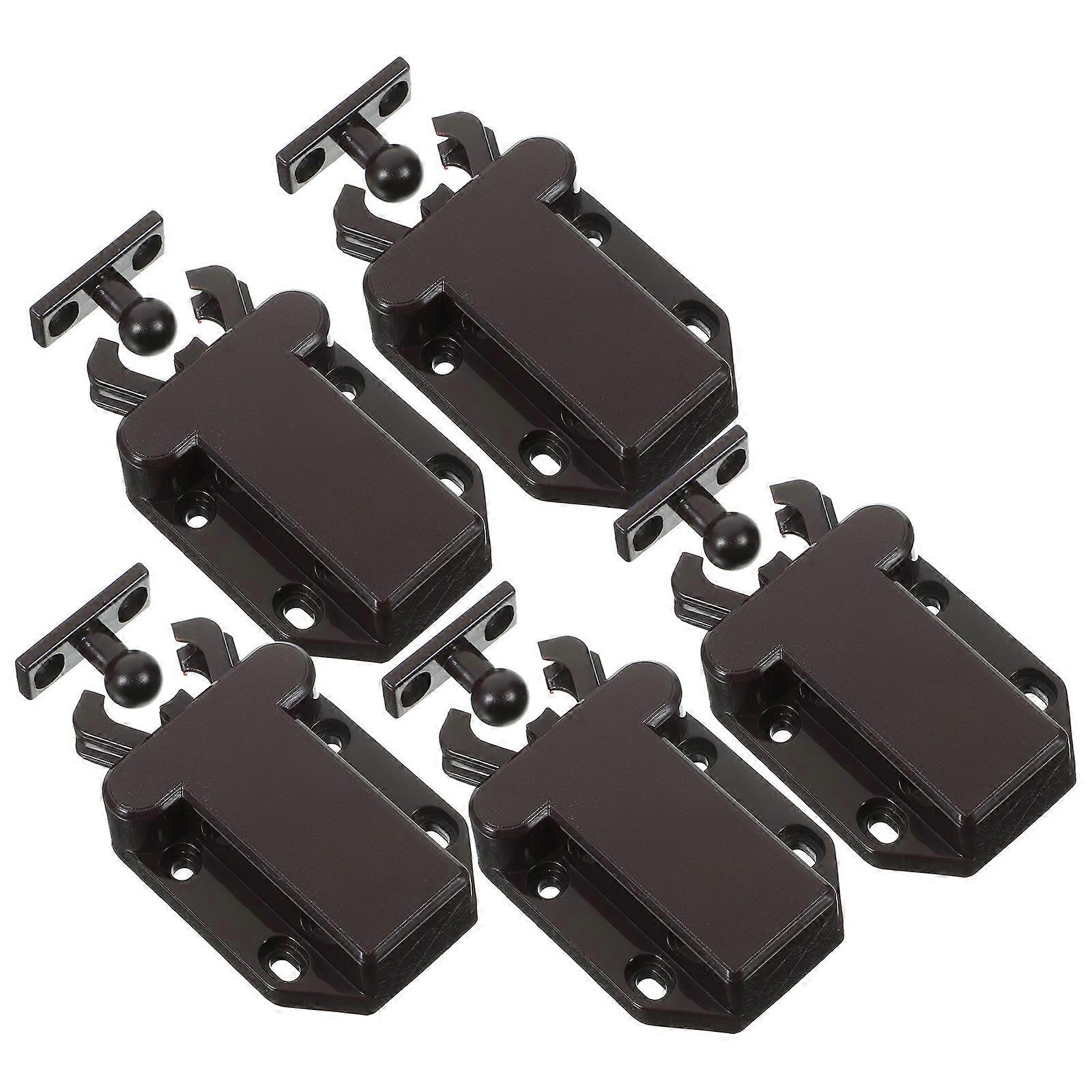 5pcs Cabinet Safety Locks Push to Open Latches for Kitchen Bedroom Cupboards Easy Install Sturdy Safe Design