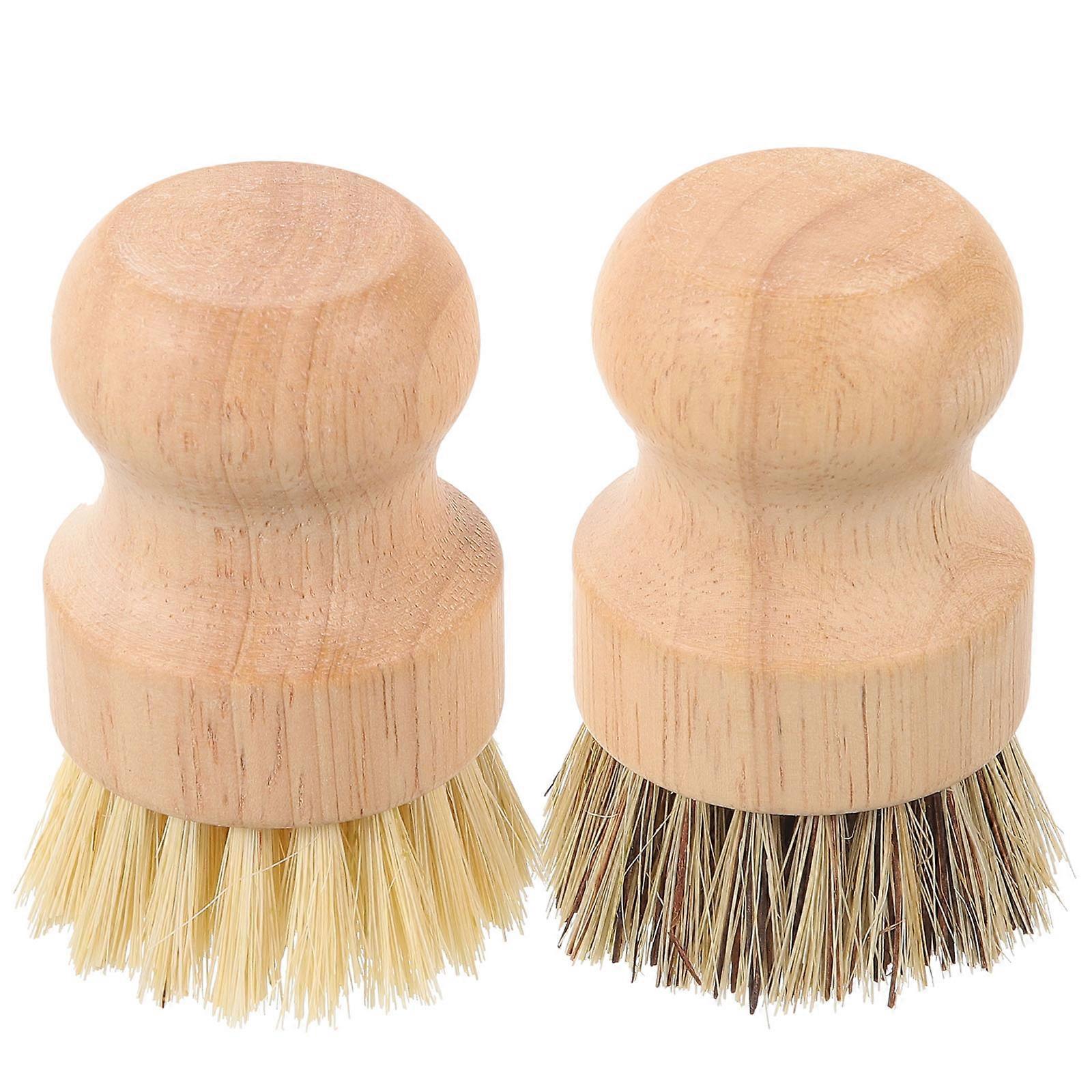Multipurpose Brush Tableware Brush Non-Scratch Odorless High Density Bristles 2Pcs