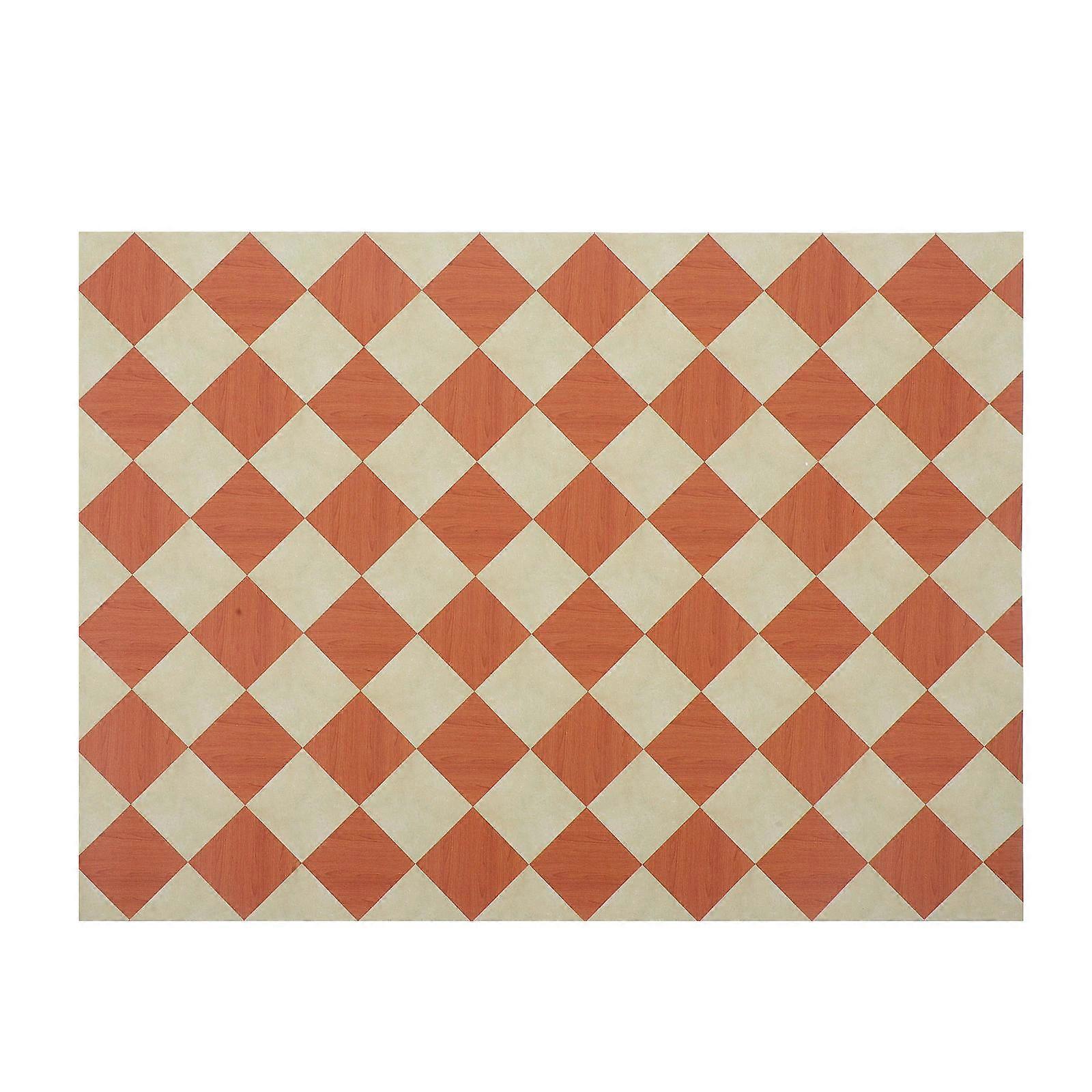 Miniature Floorboard Cuttable PU Material Floor Tile Doll House Realistic Style 1Set