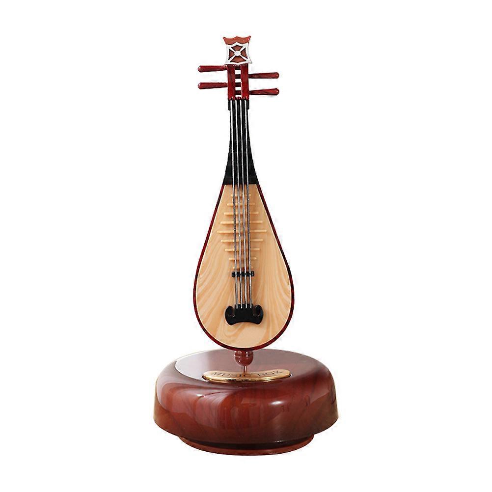 Small Music Box Ornament Studio Home Decor Assorted Color 20.5x9.5cm Rotating 1Pc