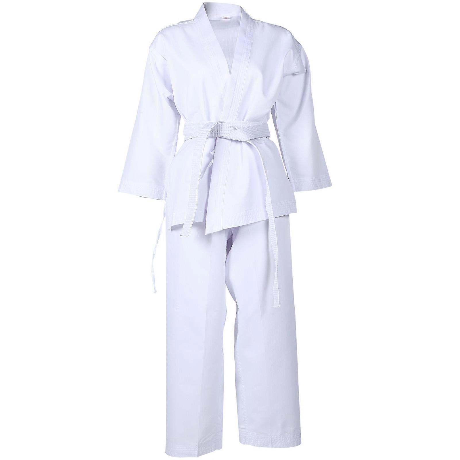 Karate Outfit Karate Uniform Adult Traditional Karate Design Fitted White 132x75cm 1Set