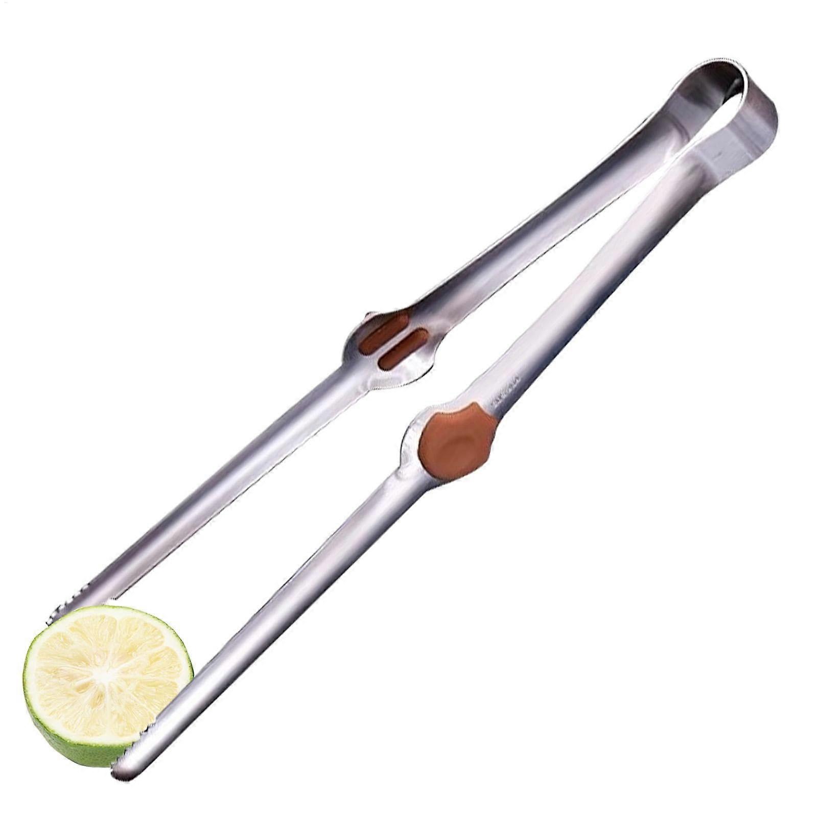 Egg Chalaza Removal Tool with Stainless Steel Construction, Multi-Functional Ice Gripper Tongs for Meat, Seafood, and Salad Serving
