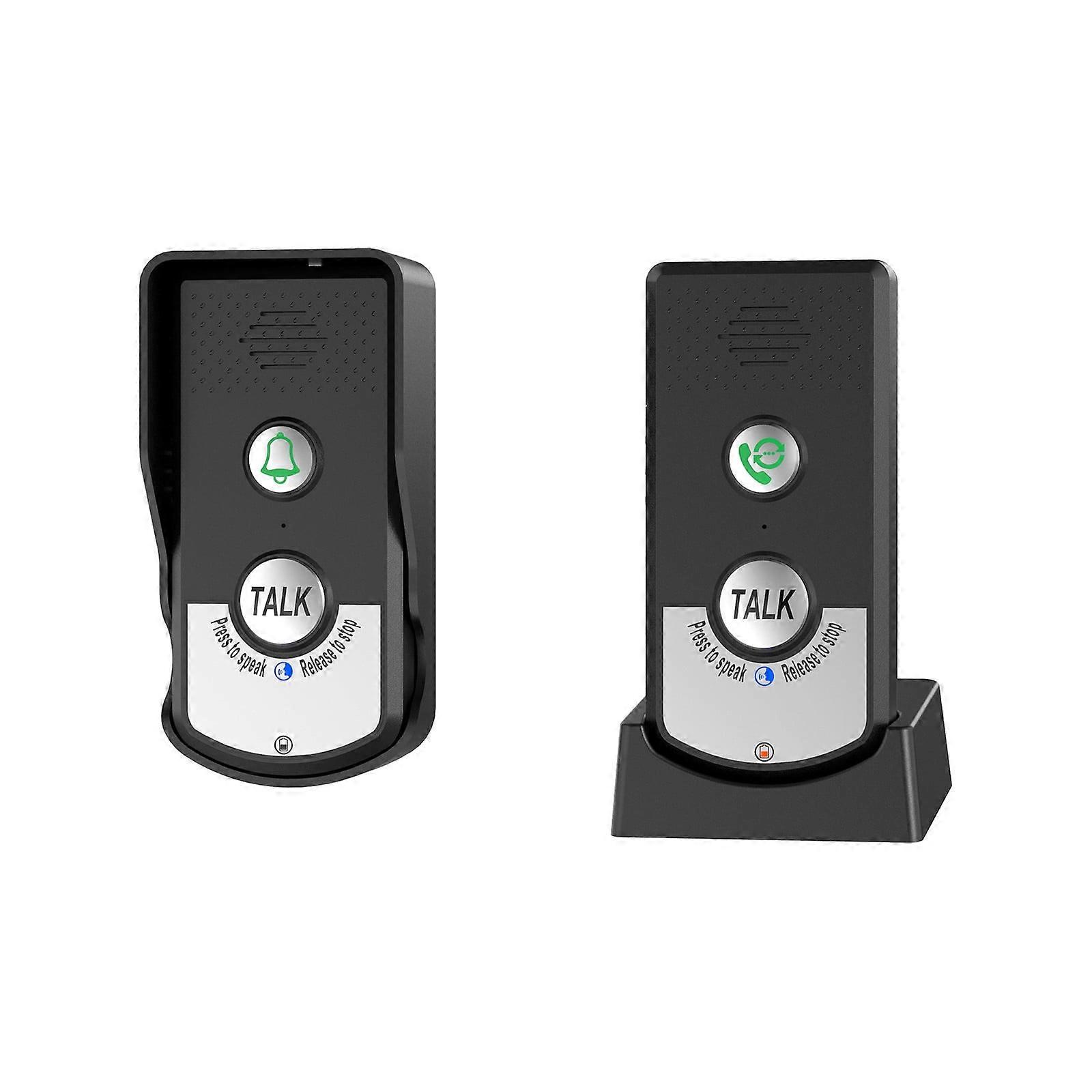 Drahtlose Gegensprechanlage für zu Hause, aufgerüstetes 16-Kanal-Drahtlos-Intercom-System für Pflegepersonal mit langem Standby-Modus