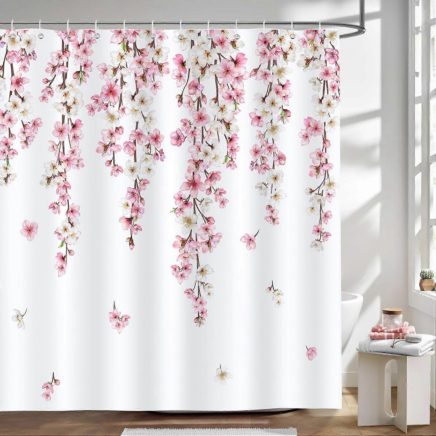 Kirschblüten-Duschvorhang Sakura Spring Badevorhang Polyester