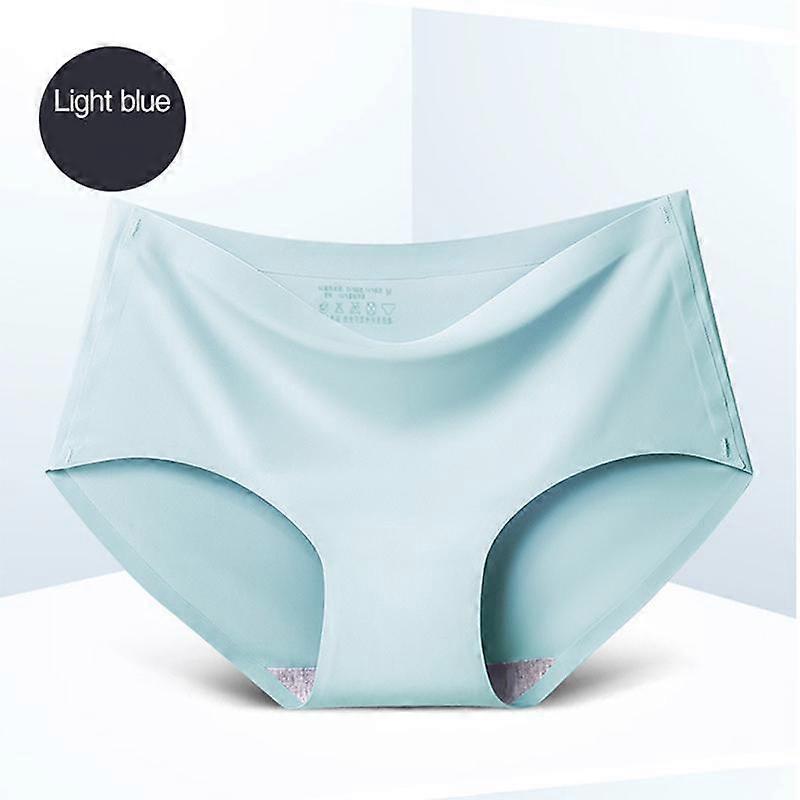 1pc Ice Silk Without Trace Underwear Ladies In the Waist Solid Color Clear Pants Female Underwear