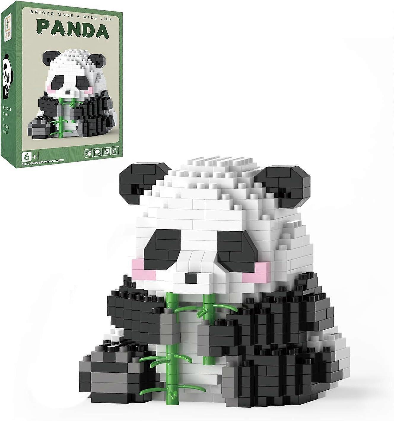 Mini Building Blocks - Waving Panda, Party Favors - Micro Blocks Panda Toy for Kids 6 7 8 9 10+, Mini