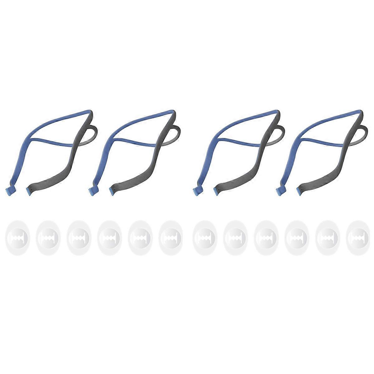 4-Pack Air Fit P10 Headgear Strap,CPAP Headgear Replacements for P10 Nasal Pillow Mask,with 12 Adjus