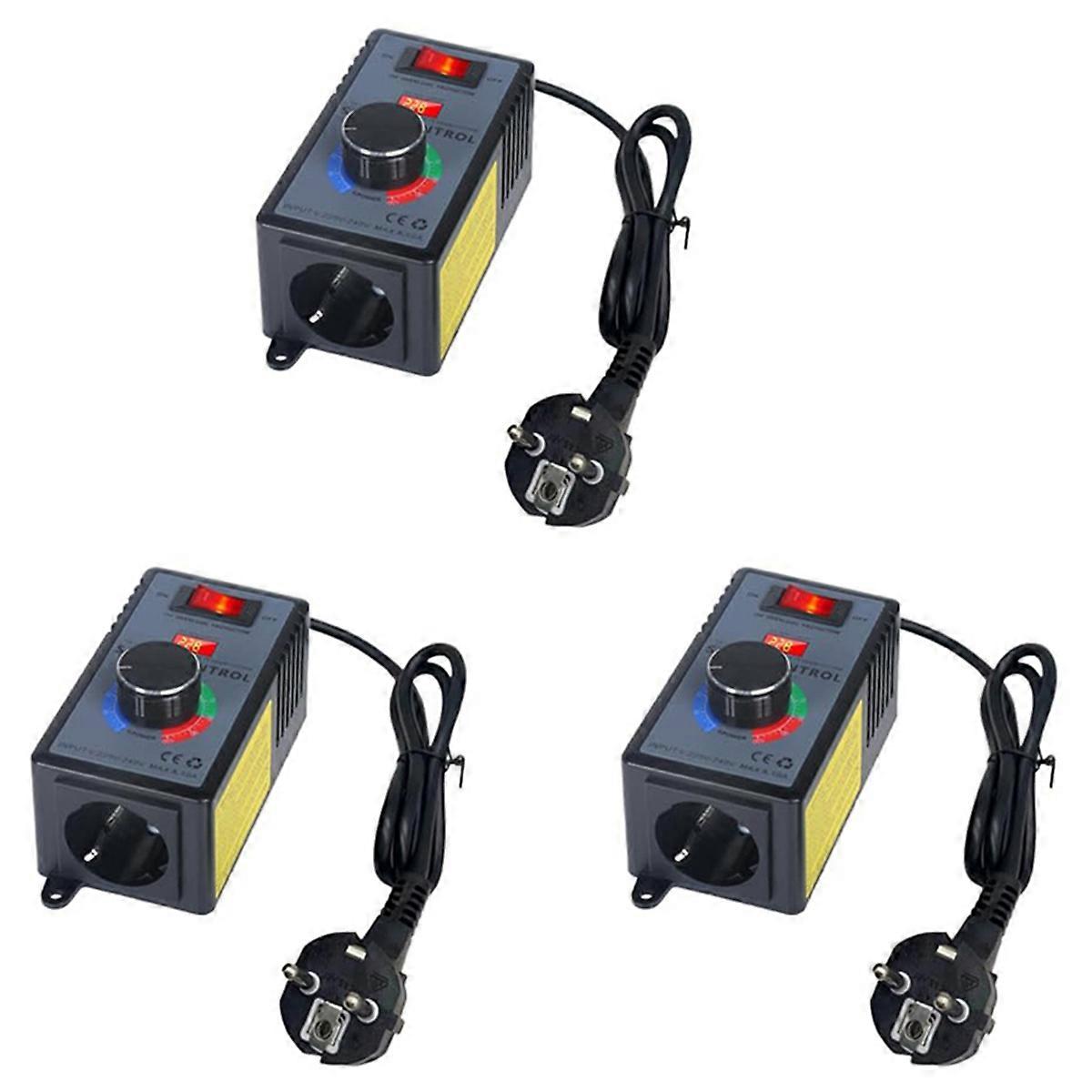 3X Speed Controller 230 V, Frequency Converter 230 V, Motor Voltage Regulator AC220 V 10 A Highest P