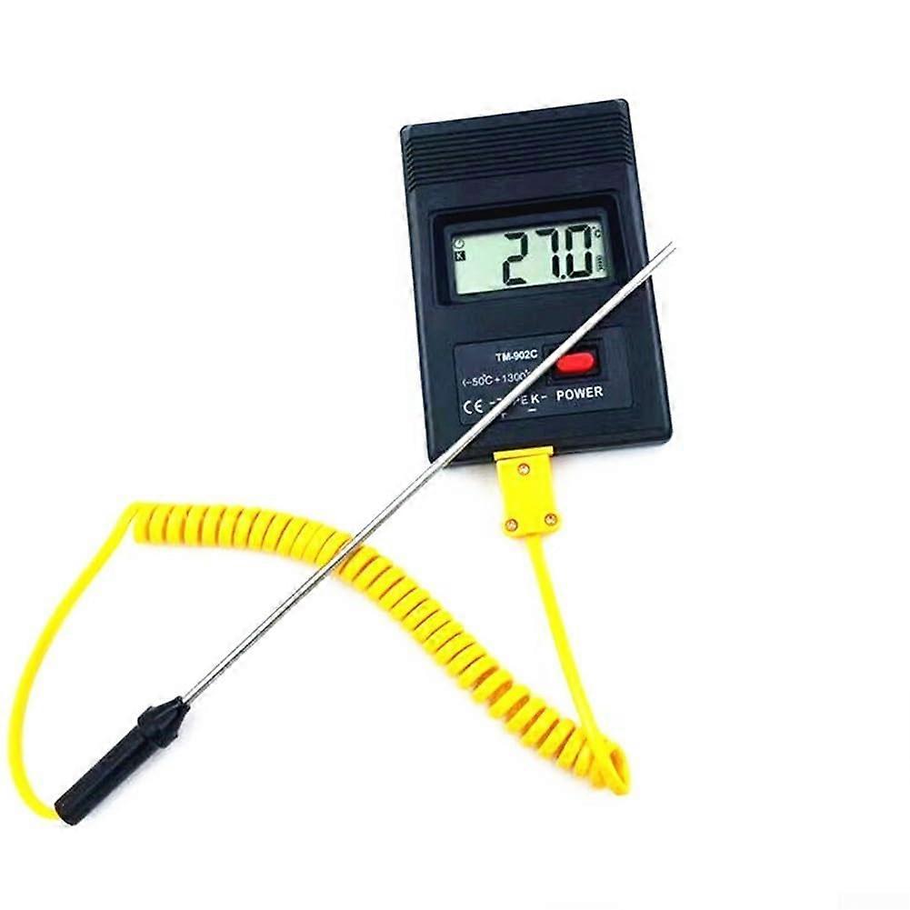 LCD Thermometer K Thermocouple Digital Thermometer 100mm Sensor Probe Portable Industrial Temperature Gauge