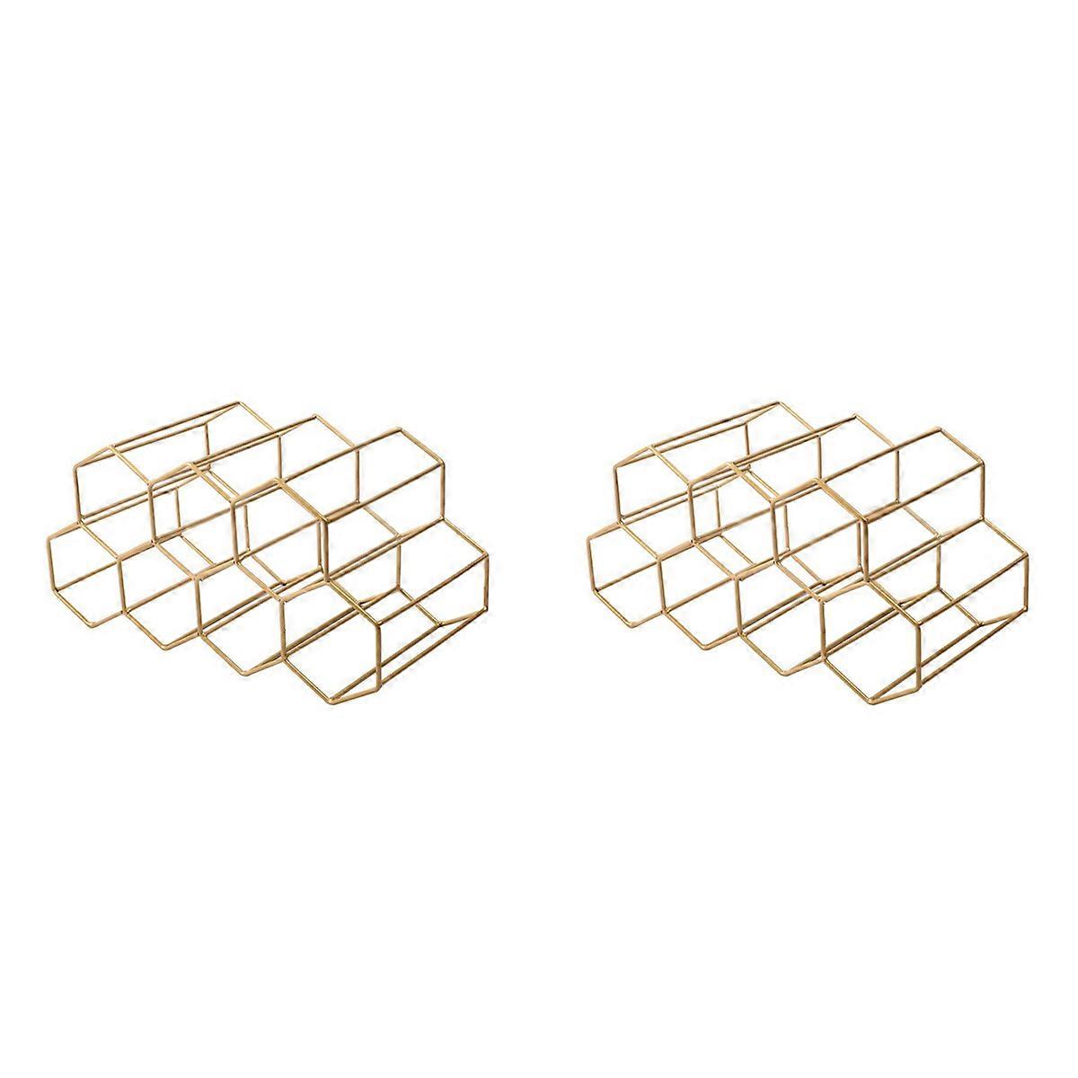 Wine Racks Countertop Wine Rack, Wine Bottle Holder,Gold