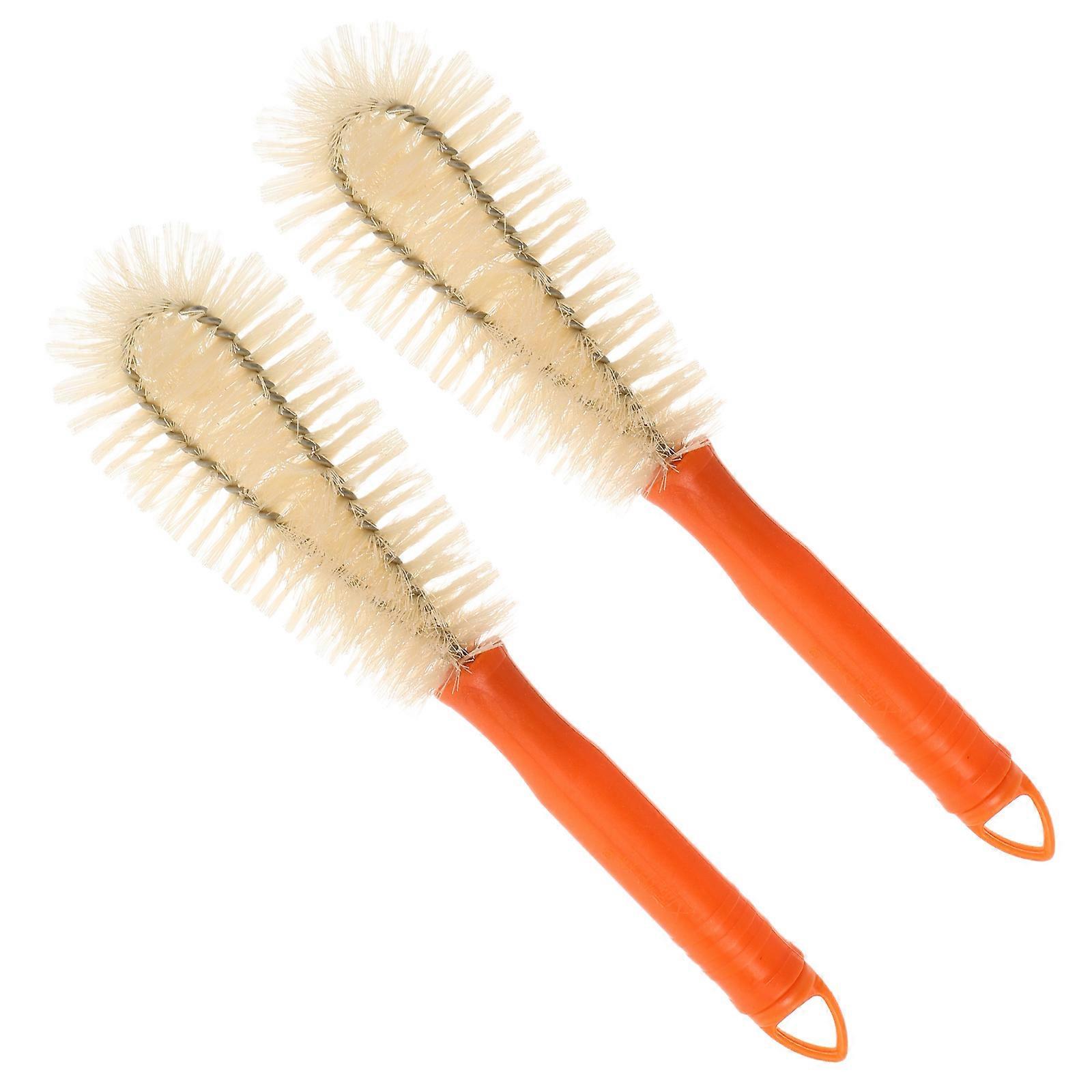 Wheel Cleaning Brush Set 2pcs Tire Detailing Tool for Cars & Motorcycles, Universal Fit, Soft Bristles for Safe Vehicle Cleaning