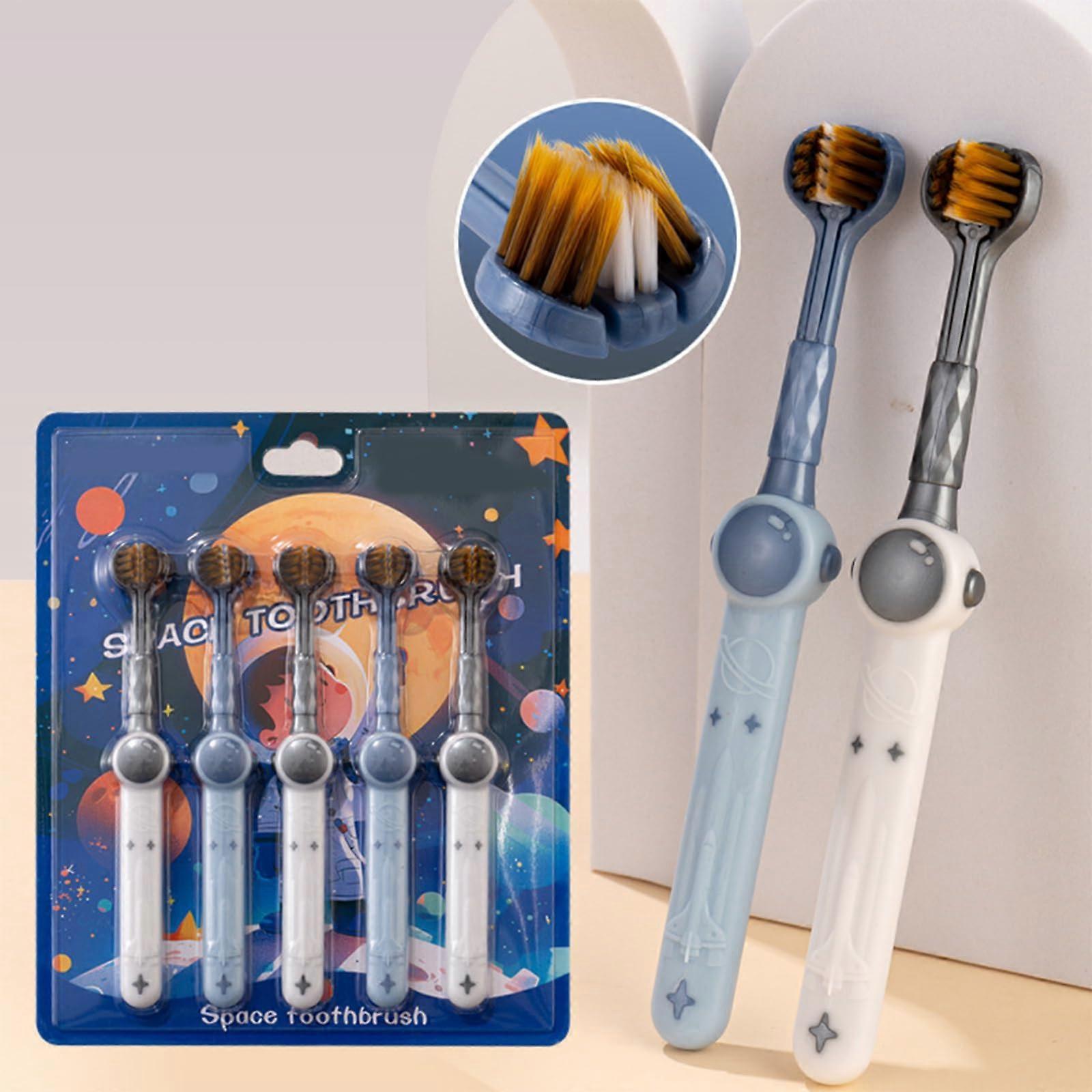 Children's Toothbrush Three-Sided Extra Soft Bristles For Children Blue